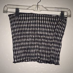 PLAID TUBE TOP